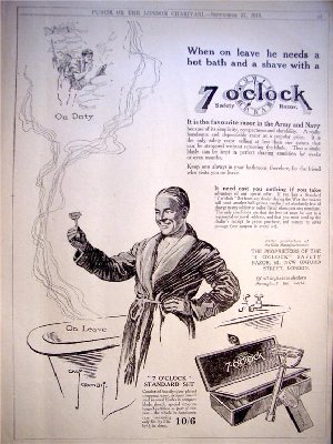 WWI 7 O'CLOCK SAFETY RAZOR ON LEAVE 1916.jpg