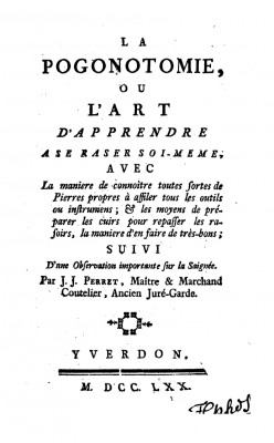 La pogonotomie, ou L'art d'apprendre a se raser soi-meme, avec la manier de connoitre toutes ... (1770) (перетянутый).jpg