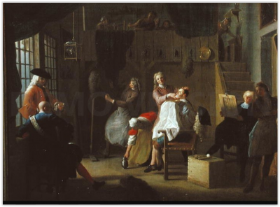 Bradobrei.69.Michel-Ange Houasse.The Barber Shop.1719.PNG