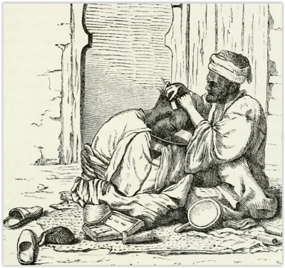 Bradobrei.229.AlexanderKeith Johnston.Barber in Cairo.PNG